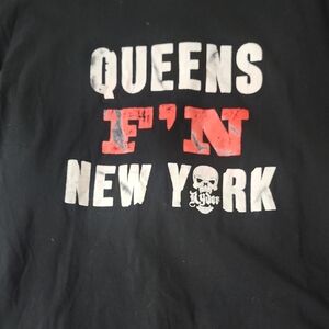Black Queens F'N New York Graphic Tee